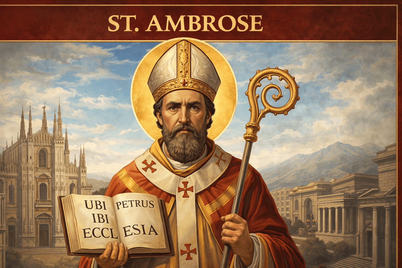 St. Ambrose of Milan: Shepherd of the Church and Defender of the Faith
